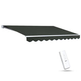 Darrahopens Home & Garden > Shading Instahut Folding Arm Awning Motorised Retractable Outdoor Sunshade3X2.5M