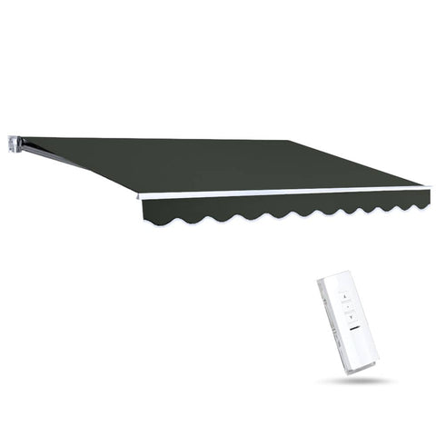 Darrahopens Home & Garden > Shading Instahut Folding Arm Awning Motorised Retractable Outdoor Sunshade3X2.5M