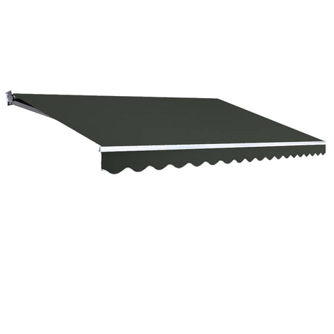 Darrahopens Home & Garden > Shading Instahut Folding Arm Awning Outdoor Awning Canopy Retractable 5Mx3M Grey