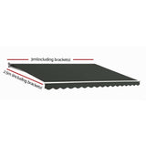 Darrahopens Home & Garden > Shading Instahut Folding Arm Awning Outdoor Awning Retractable Canopy 3Mx2.5M Grey