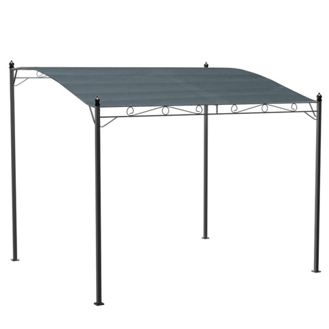 Instahut Gazebo 3m Party Marquee Outdoor Wedding Tent Iron Art Canopy Grey - Darrahopens