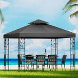 Darrahopens Home & Garden > Shading Instahut Gazebo 3x3m Party Marquee Outdoor Wedding Event Tent Iron Art Canopy