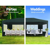 Darrahopens Home & Garden > Shading Instahut Gazebo 3x6 Outdoor Marquee Gazebos Wedding Party Camping Tent 4 Wall Panels