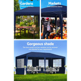 Darrahopens Home & Garden > Shading Instahut Gazebo 3x6 Outdoor Marquee Gazebos Wedding Party Camping Tent 6 Wall Panels