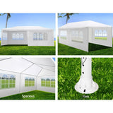 darrahopens Home & Garden > Shading Instahut Gazebo 3x6 Outdoor Marquee Side Wall Party Wedding Tent Camping White