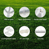 Darrahopens Home & Garden > Shading Instahut Gazebo 3x9 Outdoor Marquee Gazebos Wedding Party Camping Tent 8 Wall Panels