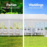 Darrahopens Home & Garden > Shading Instahut Gazebo 3x9 Outdoor Marquee Gazebos Wedding Party Camping Tent 8 Wall Panels