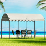 Darrahopens Home & Garden > Shading Instahut Gazebo 4x3m Party Marquee Outdoor Wedding Event Tent Iron Art Beige