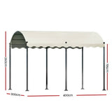 Darrahopens Home & Garden > Shading Instahut Gazebo 4x3m Party Marquee Outdoor Wedding Event Tent Iron Art Beige