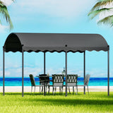 Darrahopens Home & Garden > Shading Instahut Gazebo 4x3m Party Marquee Outdoor Wedding Event Tent Iron Art Tent Grey