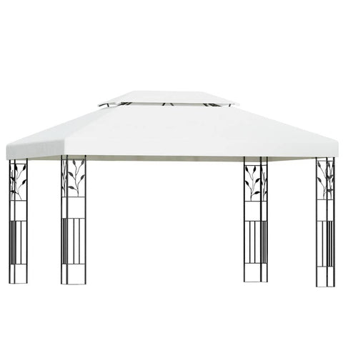 Darrahopens Home & Garden > Shading Instahut Gazebo 4x3m Party Marquee Outdoor Wedding Event Tent Iron Art White