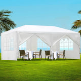 Darrahopens Home & Garden > Shading Instahut Gazebo Outdoor Marquee Wedding Gazebos Party Tent Camping White 3x6m