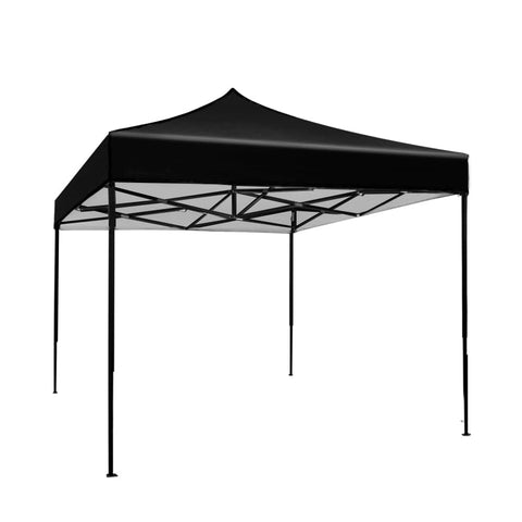 Darrahopens Home & Garden > Shading Instahut Gazebo Pop Up Marquee 3x3 Outdoor Tent Folding Wedding Gazebos Black