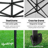 Darrahopens Home & Garden > Shading Instahut Gazebo Pop Up Marquee 3x3 Outdoor Tent Folding Wedding Gazebos White