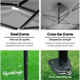 darrahopens Home & Garden > Shading Instahut Gazebo Pop Up Marquee 3x3 Outdoor Wedding Base Pod Kit Black