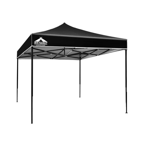 darrahopens Home & Garden > Shading Instahut Gazebo Pop Up Marquee 3x3 Outdoor Wedding Base Pod Kit Black