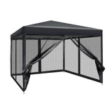 Darrahopens Home & Garden > Shading Instahut Gazebo Pop Up Marquee 3x3 Wedding Side Mesh Wall Outdoor Gazebos Black