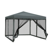 Darrahopens Home & Garden > Shading Instahut Gazebo Pop Up Marquee 3x3 Wedding Side Mesh Wall Outdoor Gazebos Grey