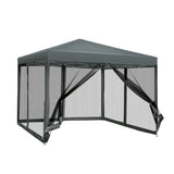 Darrahopens Home & Garden > Shading Instahut Gazebo Pop Up Marquee 3x3 Wedding Side Mesh Wall Outdoor Gazebos Grey