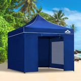 darrahopens Home & Garden > Shading Instahut Gazebo Pop Up Marquee 3x3m Folding Wedding Tent Gazebos Shade Blue