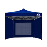 darrahopens Home & Garden > Shading Instahut Gazebo Pop Up Marquee 3x3m Folding Wedding Tent Gazebos Shade Blue