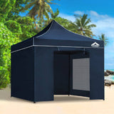 darrahopens Home & Garden > Shading Instahut Gazebo Pop Up Marquee 3x3m Folding Wedding Tent Gazebos Shade Navy