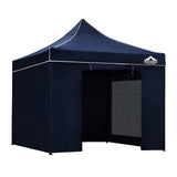darrahopens Home & Garden > Shading Instahut Gazebo Pop Up Marquee 3x3m Folding Wedding Tent Gazebos Shade Navy