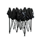 darrahopens Home & Garden > Shading Instahut Gazebo Pop Up Marquee 3x3m Outdoor Tent Folding Wedding Gazebos Black