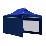 Darrahopens Home & Garden > Shading Instahut Gazebo Pop Up Marquee 3x4.5 Folding Wedding Tent Gazebos Shade Blue