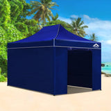 darrahopens Home & Garden > Shading Instahut Gazebo Pop Up Marquee 3x4.5m Folding Wedding Tent Gazebos Shade Blue