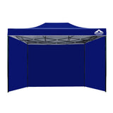 darrahopens Home & Garden > Shading Instahut Gazebo Pop Up Marquee 3x4.5m Folding Wedding Tent Gazebos Shade Blue