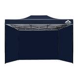 darrahopens Home & Garden > Shading Instahut Gazebo Pop Up Marquee 3x4.5m Folding Wedding Tent Gazebos Shade Navy