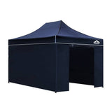 darrahopens Home & Garden > Shading Instahut Gazebo Pop Up Marquee 3x4.5m Folding Wedding Tent Gazebos Shade Navy