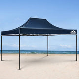 darrahopens Home & Garden > Shading Instahut Gazebo Pop Up Marquee 3x4.5m Outdoor Tent Folding Wedding Gazebos Navy