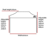 darrahopens Home & Garden > Shading Instahut Gazebo Pop Up Marquee 3x6 Outdoor Wedding Base Pod Kit Navy