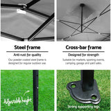 Darrahopens Home & Garden > Shading Instahut Gazebo Pop Up Marquee 3x6 Outdoor Wedding Gazebos Base Pod Kit Black