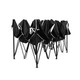 darrahopens Home & Garden > Shading Instahut Gazebo Pop Up Marquee 3x6m Folding Wedding Tent Gazebos Shade Black