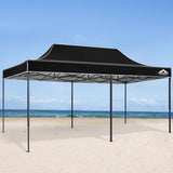 darrahopens Home & Garden > Shading Instahut Gazebo Pop Up Marquee 3x6m Outdoor Tent Folding Wedding Gazebos Black