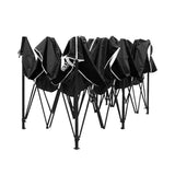 darrahopens Home & Garden > Shading Instahut Gazebo Pop Up Marquee 3x6m Outdoor Tent Folding Wedding Gazebos Black