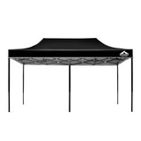 darrahopens Home & Garden > Shading Instahut Gazebo Pop Up Marquee 3x6m Outdoor Tent Folding Wedding Gazebos Black