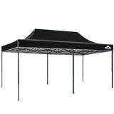 darrahopens Home & Garden > Shading Instahut Gazebo Pop Up Marquee 3x6m Outdoor Tent Folding Wedding Gazebos Black