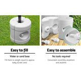 darrahopens Home & Garden > Shading Instahut Gazebo Pop Up Marquee Outdoor Base Pod Kit Wedding Tent Canopy Leg