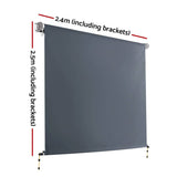 Darrahopens Home & Garden > Shading Instahut Outdoor Blind Privacy Screen Roll Down Awning Canopy Window 2.4X2.5M