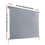 Darrahopens Home & Garden > Shading Instahut Outdoor Blind Window Privacy Screen Roll Down Awning Canopy 3.0X2.5M