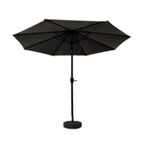 Darrahopens Home & Garden > Shading Instahut Outdoor Umbrella 2.7m Base Beach Pole Garden Tilt Sun Patio UV Black