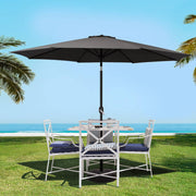 Darrahopens Home & Garden > Shading Instahut Outdoor Umbrella 3m Umbrellas Garden Beach Tilt Sun Patio Deck Pole UV