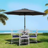 Darrahopens Home & Garden > Shading Instahut Outdoor Umbrella 3m Umbrellas Garden Beach Tilt Sun Patio Deck Pole UV