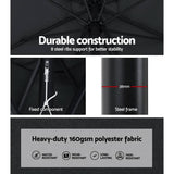 Darrahopens Home & Garden > Shading Instahut Outdoor Umbrella 3m Umbrellas Garden Beach Tilt Sun Patio Deck Pole UV
