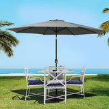 Darrahopens Home & Garden > Shading Instahut Outdoor Umbrella 3m Umbrellas Garden Beach Tilt Sun Patio Deck Shelter
