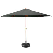 darrahopens Home & Garden > Shading Instahut Outdoor Umbrella Pole Umbrellas 3M W/ Base Garden Stand Deck Charcoal